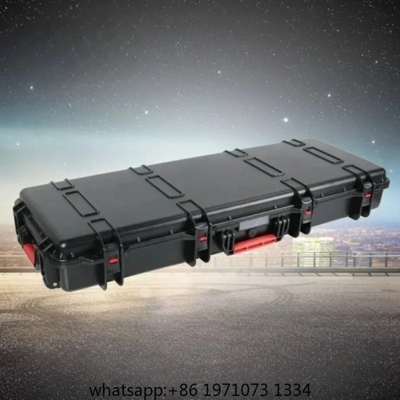 Instrument Equipment Long Tool Case Strong Durable Waterproof Dustproof Tool Packaging Case Outdoor Portable Non-slip Handle Box