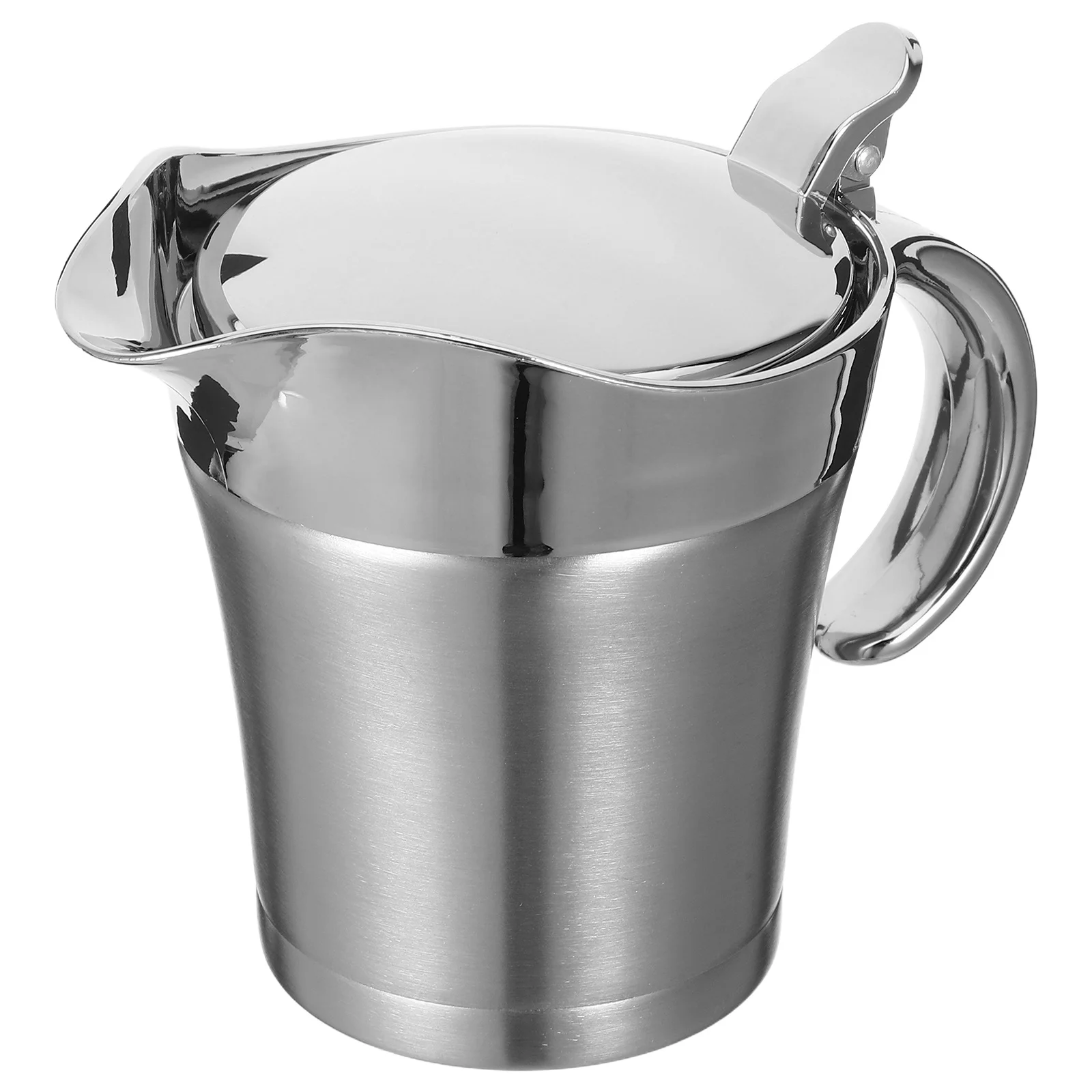 

Stainless Steel Double Insulated Gravy Boat Thermal Sauce Jug for Serving Steak Sauce Restaurants Home Use 450ml