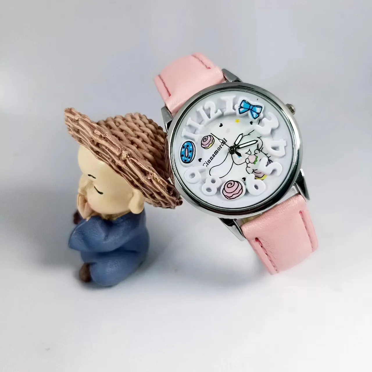 MINISO Cinnamoroll Cartoon Children\'s Watch 3D Stereoscopic Screen waterproof Children fashion Wrist Watch girl Christmas Gift