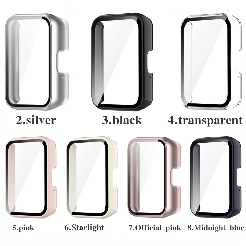 Nylon Strap with Tempered Case for Samsung Galaxy Fit 3 Comfortable Breathable Replacement Wristband for Samusng Galaxy Fit 3