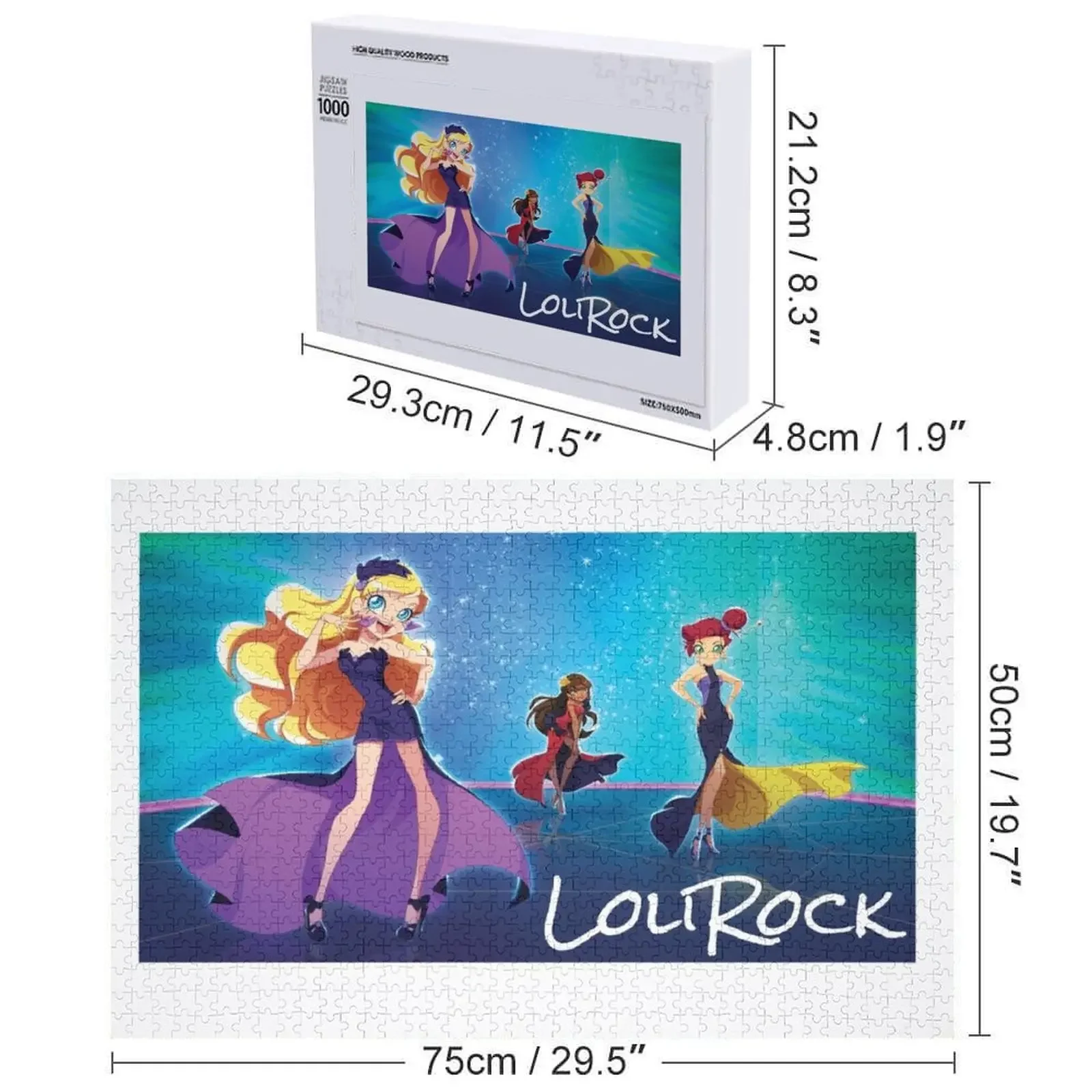 LoliRock 3 Jigsaw Puzzle Customized Kids Gift Personalized For Kids Custom Wood Puzzle
