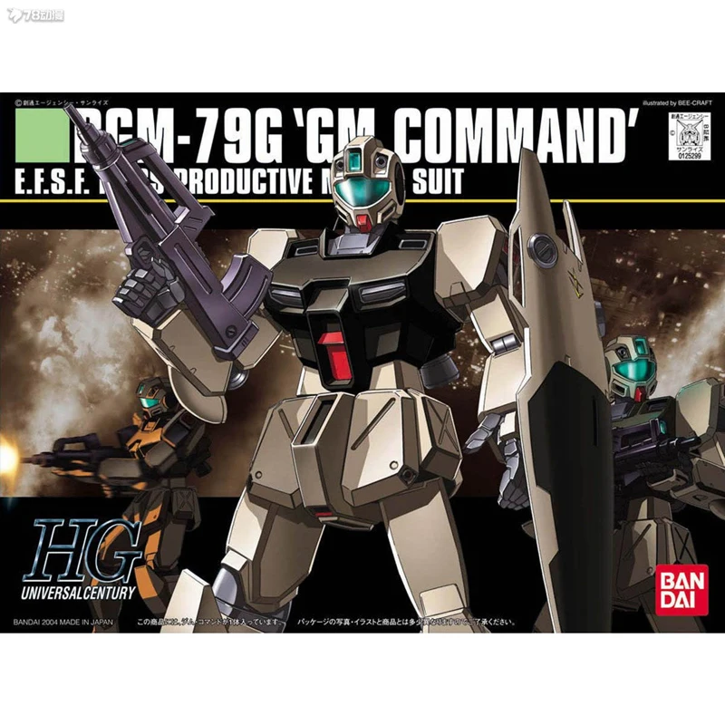 In Stock BANDAI ANIME HG 1/144 HGUC MOBILE SUIT GUNDAM RGM-79G GUNDAM COMMAND Assembly Plastic Model Kit Action Toy Figures Gift