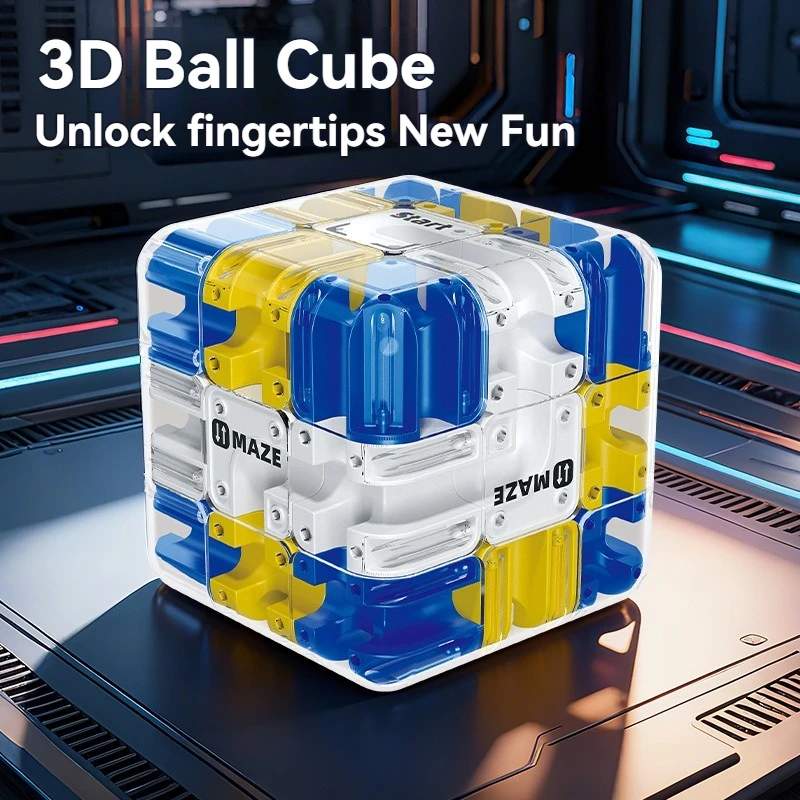 Divertenti labirinto cubo magico giocattoli agitati, labirinto puzzle creativo intelligenza pensiero logico anti giocattoli educativi per bambini