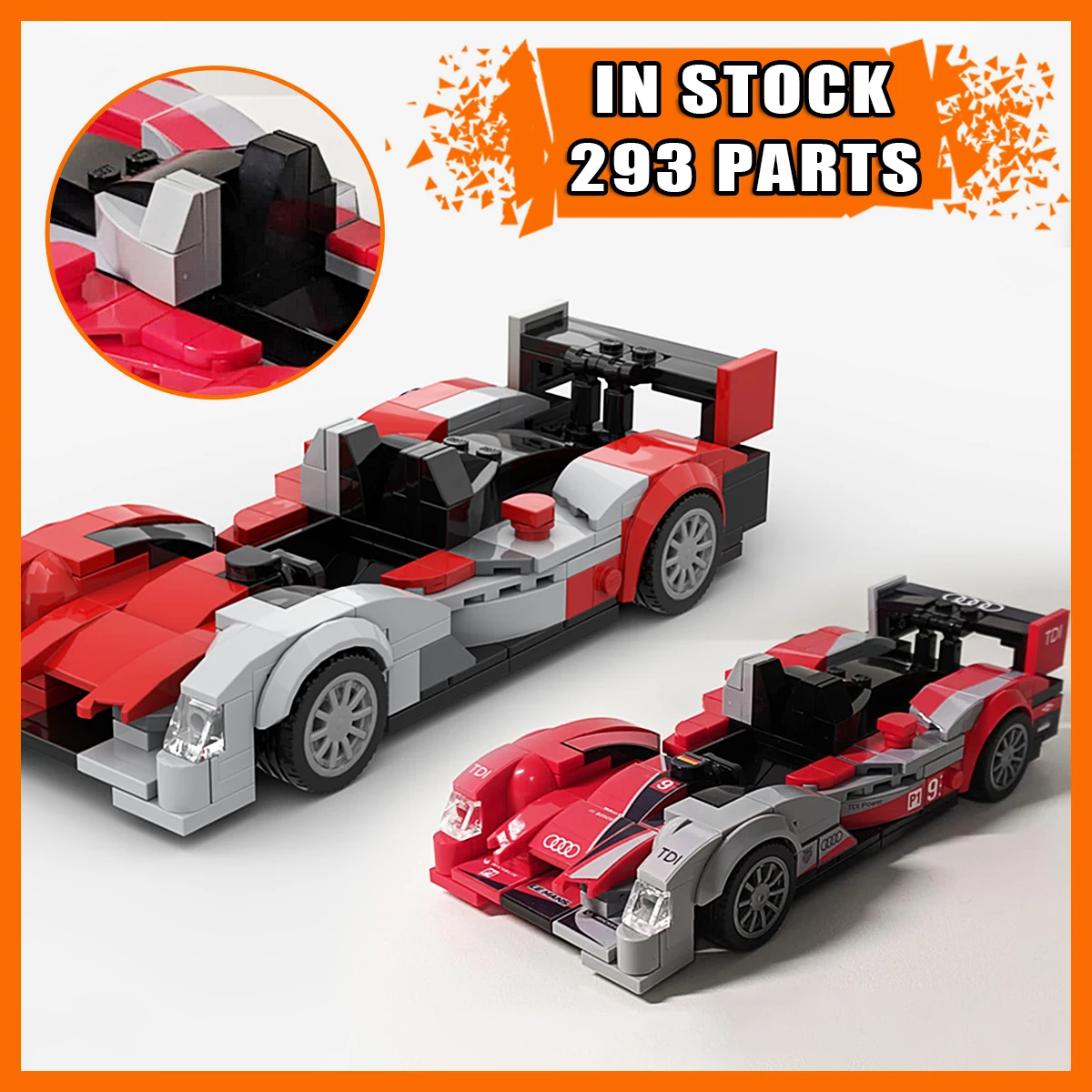 

НОВЫЙ Набор строительных блоков для сборки спортивного автомобиля в стиле ретро 90-х, MOC-205107, модель гоночного автомобиля для самостоятельной сборки, креативный подарок на день рождения для детей