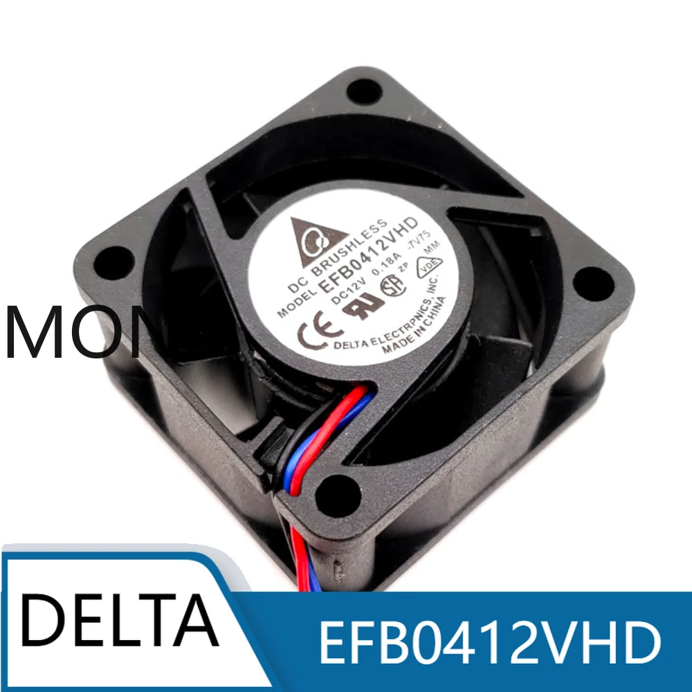 

Delta EFB0412VHD 4020 4CM 12V 0.18A Dual Ball Switch Durable Fan Switch 1U/2U Server Cooling Fan