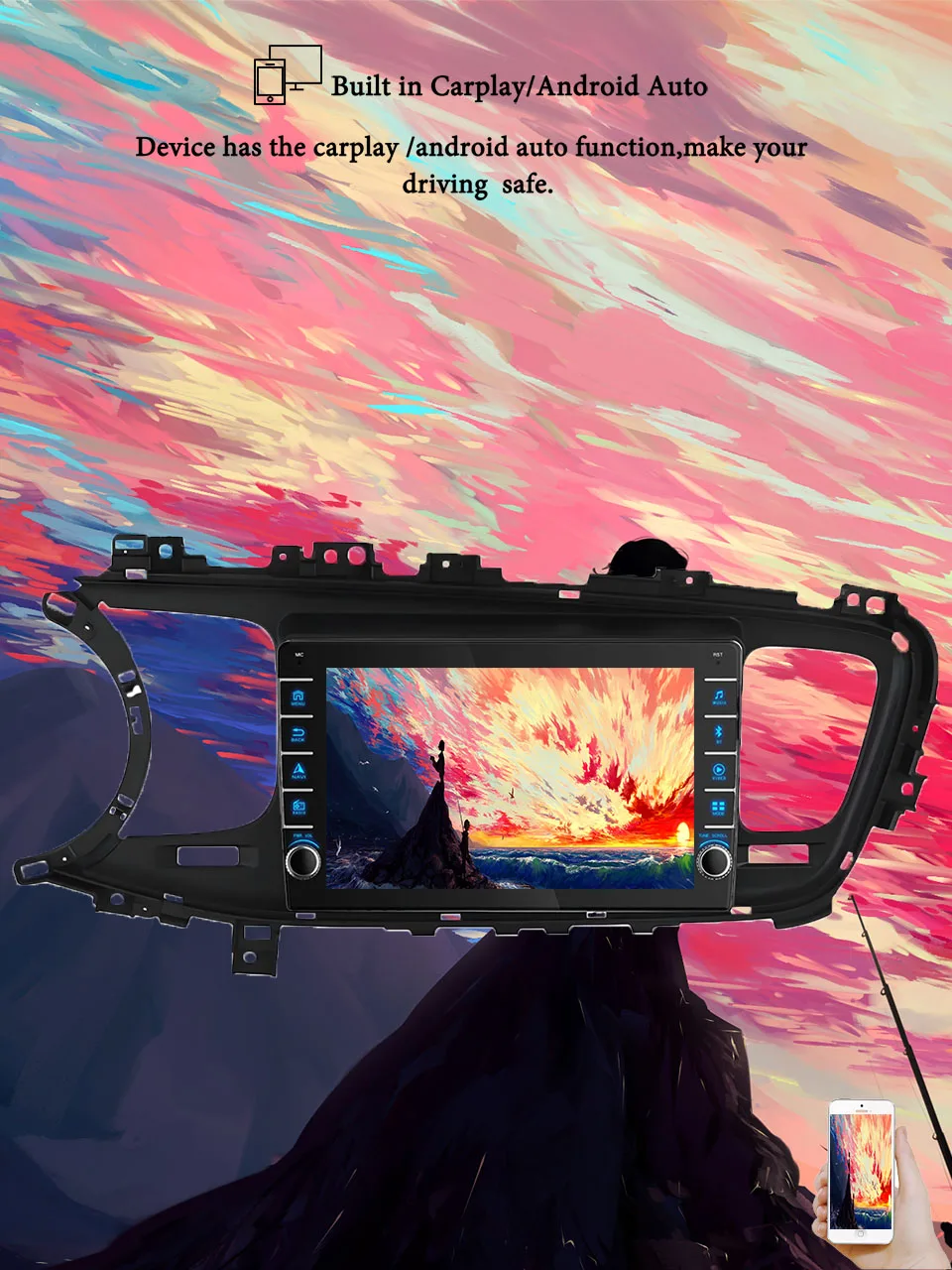 8G+128G Android 14 For Kia K5 Optima 2010 - 2015 Car Radio Audio Multimedia Stereo PC Tablet GPS Monitor 2 Din DVD Carplay Auto