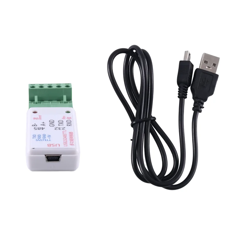 

3 In1 USB 232 485 TO RS485 / USB TO RS232 / 232 TO 485 Converter Adapter Ch340 W/LED For WIN7,Linux PLC Access Control-AAAE