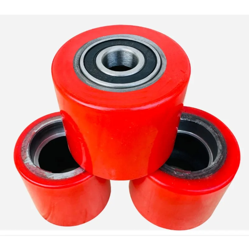 Hydraulic Pallet Truck Wheels Hand Pallet Truck Wheel 70*74*47*20mm PU with Bearings 6204