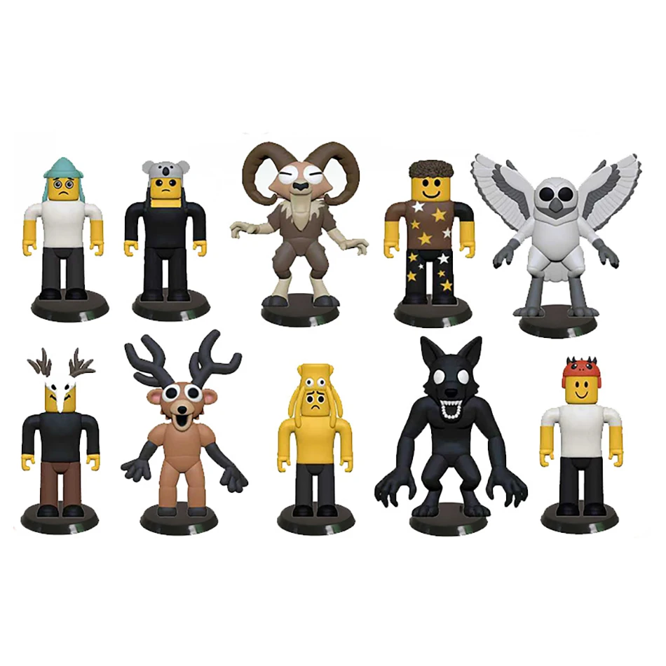 Nuovo 99 notti nella foresta Figure Borsa cieca Modello 99 notti nella foresta Figurina Horror Cervo Gufo Capra Lupo PVC Ornamento Giocattoli