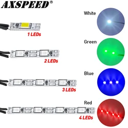 AXSPEED 1/2/3/4LEDs Chassis Lights Flash Night Lamps Light Belt for Axial SCX10 TRX4 D90 Tamiya 1/10 1/8 RC Crawler Buggy Car
