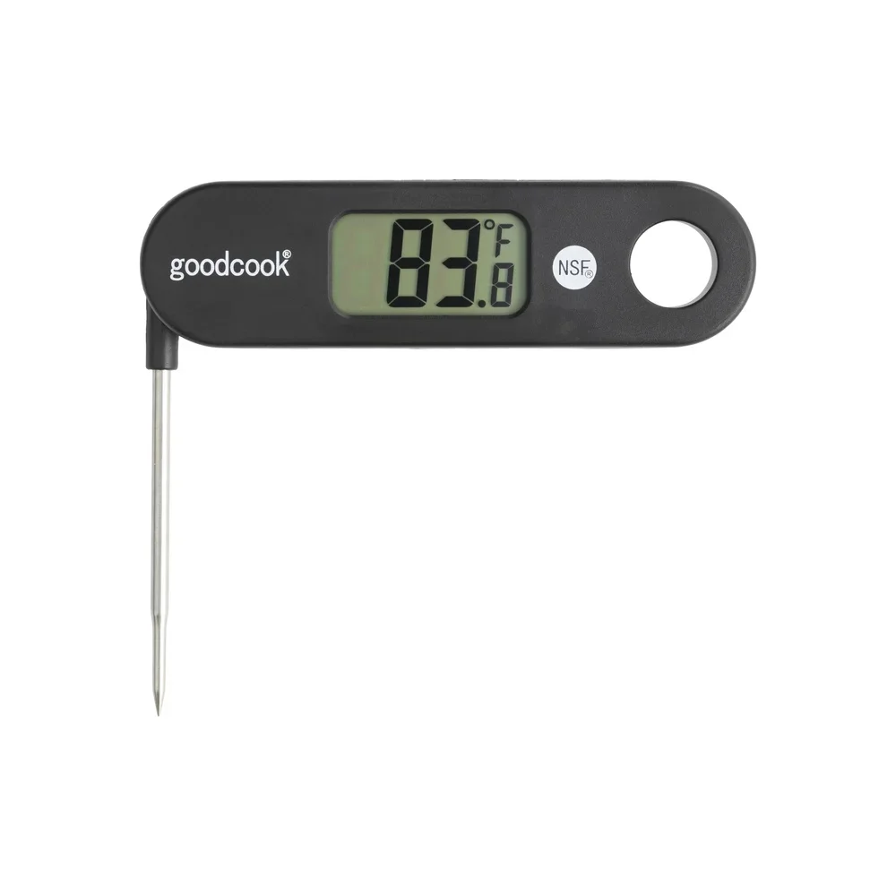 Termometro per carne digitale pieghevole certificato NSF Lettura istantanea Gamma di temperatura accurata da -40 a 250°C Ampio display LCD Durevole