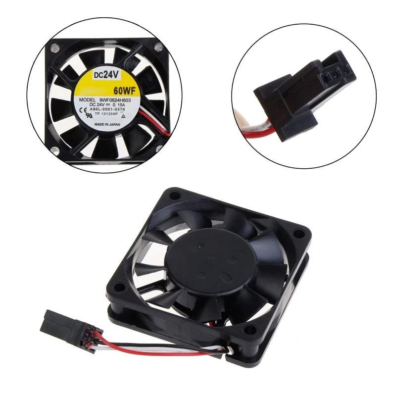 

New 9WF0624H603 A90L-0001-0576 6cm Special Fan for original System 24V 0.15A 6015 Cooling Fan P9JB