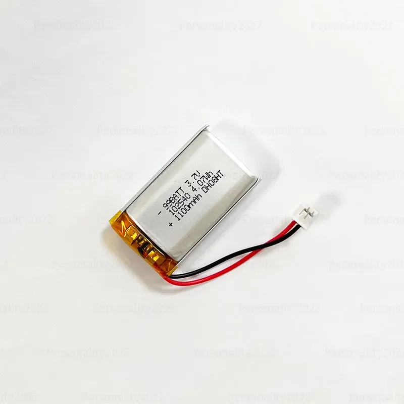 Lipo 3.7V 102540 Battery 1100mAh Polymer Lithium Batteries Rechargeable for Gps Locator Mp3 Medical Beauty Equipment LED Light