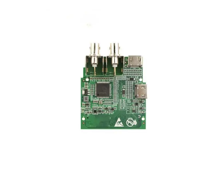 TW2867 module with 4-channel D1 and 2-channel HDMI video outputs, FMC, and compatible Kintex7 development board.