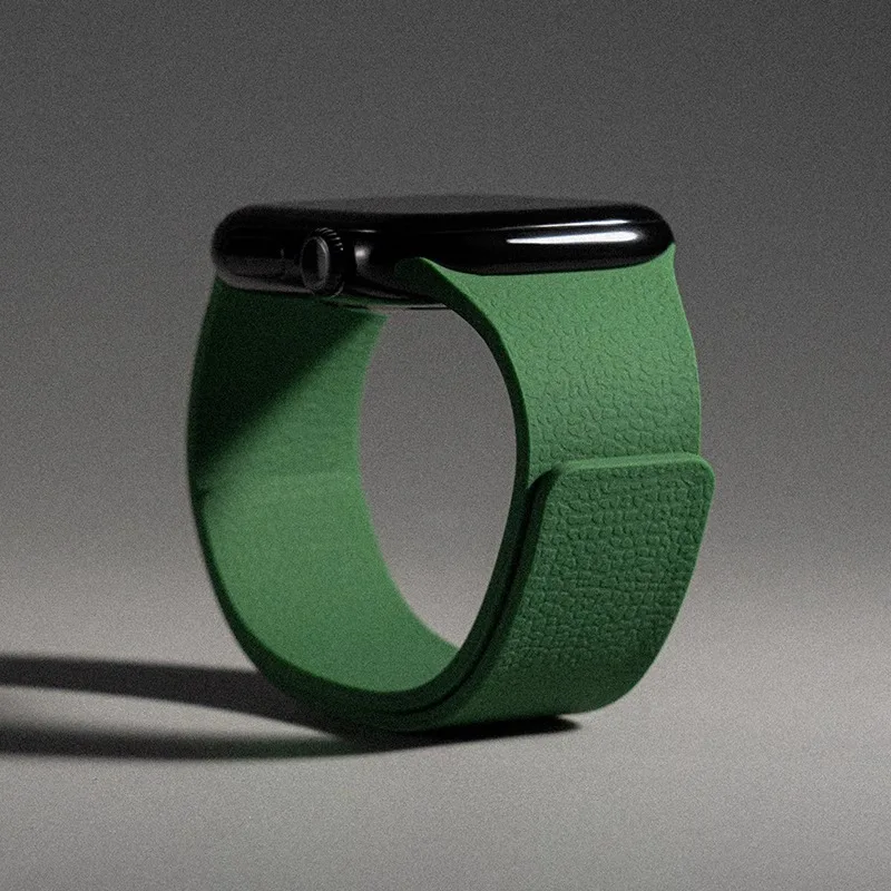 Armband für Apple Watch Bänder 40mm 44mm 46mm 45mm 49mm 41mm Magnetisches Silikon-Armband iWatch Series 10 SE 9 8 Ultra 2 3 11