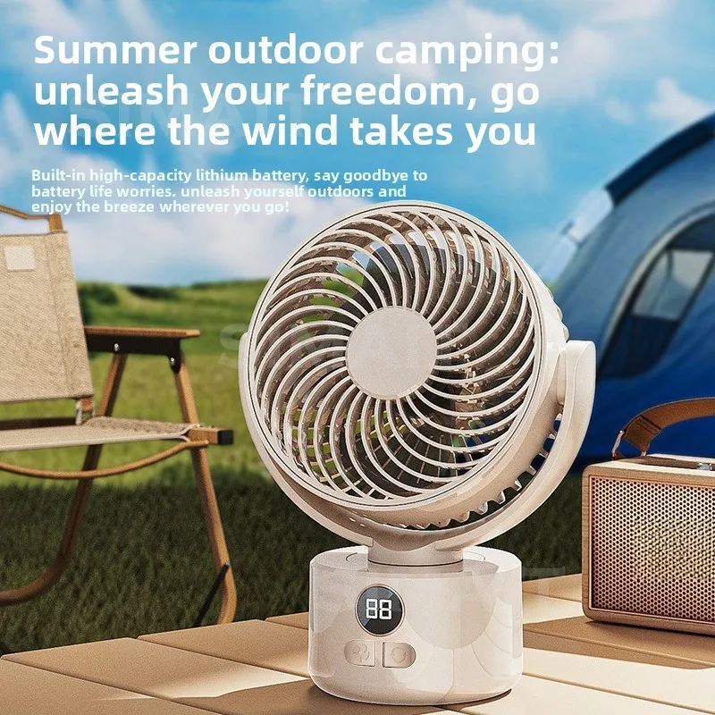 Electric Fan, Home Air Circulation Fan, Desktop Camping, Student Dormitory, Desktop Office Use - view 2
