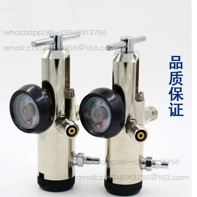Oxygen Cylinder Pressure Reducing Valve Converter, Regulating Valve High Purity Oxygen Cylinder Flow Meter Converter 870 Spot