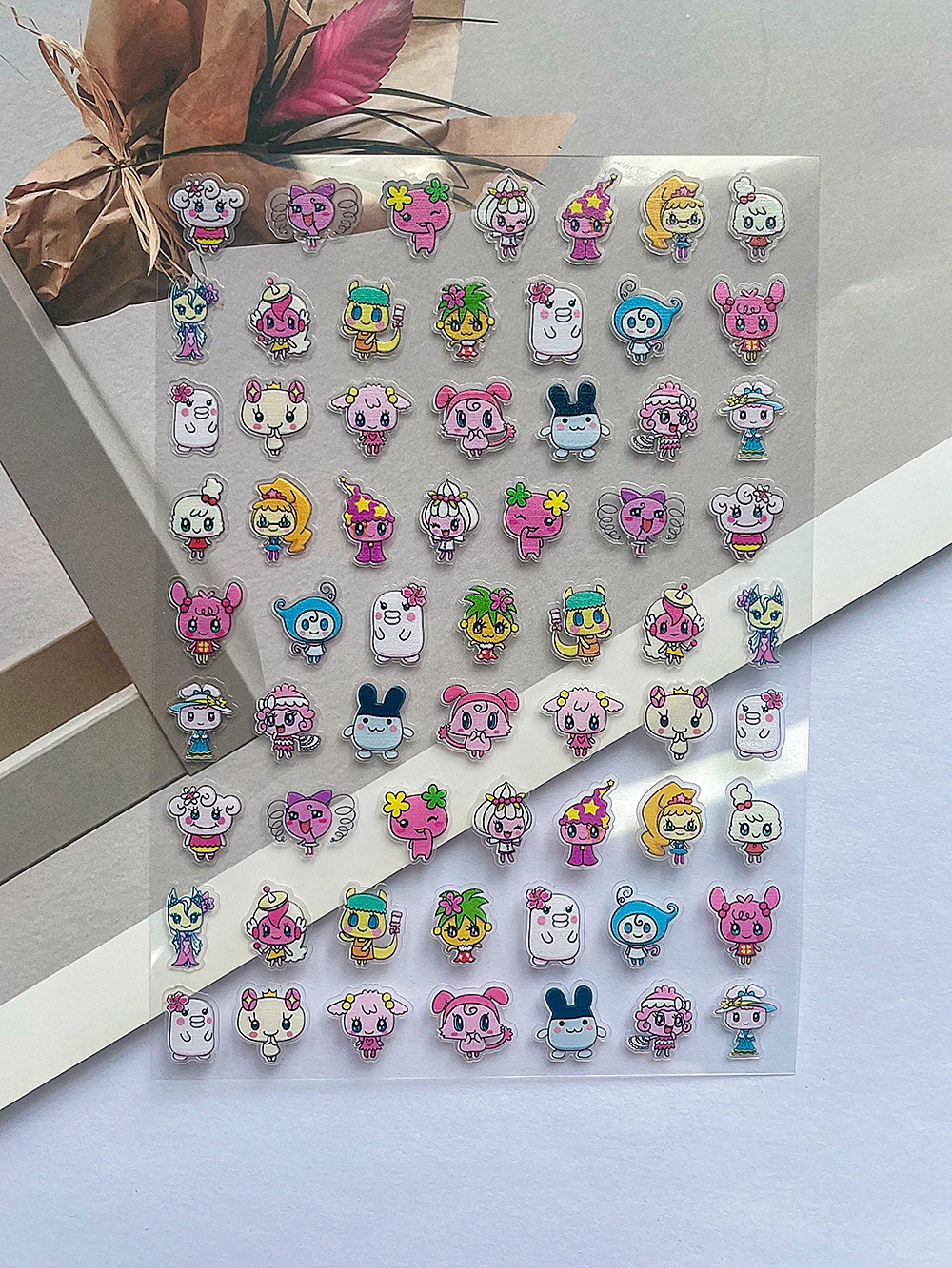 سوبر ميني Kawaii ملصق السلع ملصقات مسمار الفن Ins Stytle Diy أنماط مقاوم للماء حالات الهاتف كوب ماء ملصقات للتخصيص