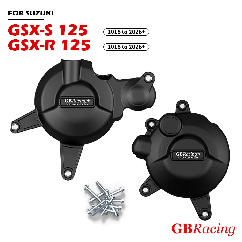 

GSX-R 125 GSX-S 125 Защитная крышка двигателя для SUZUKI GSXR125 GSXS125 2018 ~ 2026 + Защитная крышка сцепления генератора мотоцикла