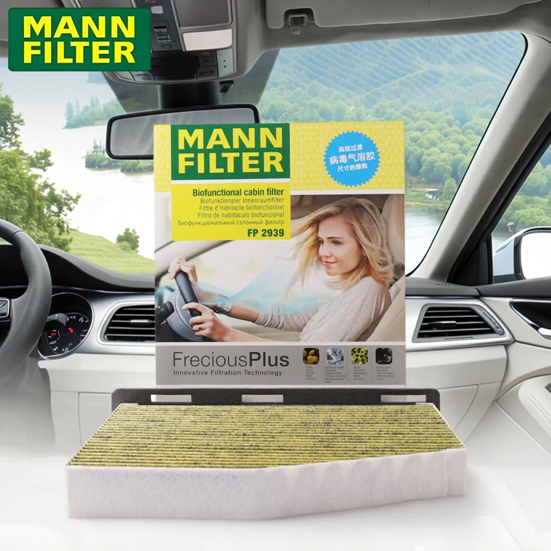 

MANN FILTER FP2939 Cabin Filter For Volkswagen CC (357) Jetta Passat B6 (3C2/3C5) Sharan Tiguan AUDI A3 Q3 1K0819644 1K1819653