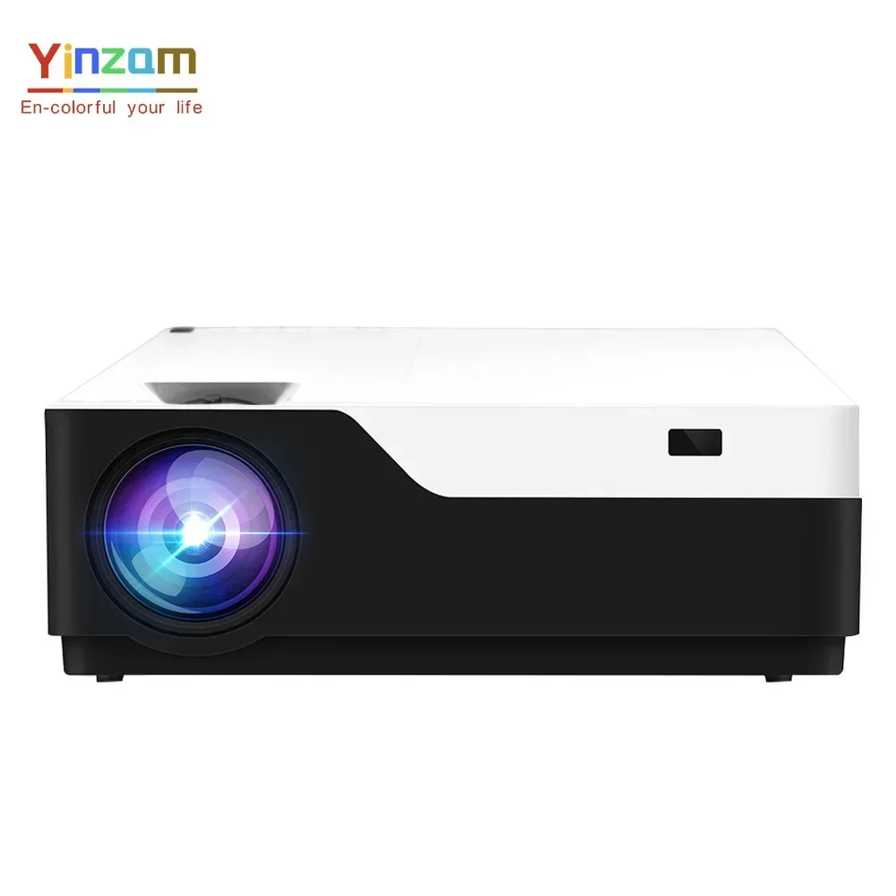 

Yinzam Hot Sale Full HD M18 Projector Native 1920x1080P Resolution 5500Lumens 5000:1 LCD LED Android Home Theater Support 4K