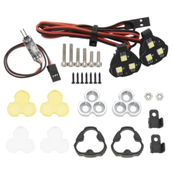 MEUS RACING RC Car LED Lights Kit for Axial SCX10 90046 Wraith Traxxas TRX4 TRX6 Redcat Gen8 1/10 1/8 RC Crawler Upgrades Parts.