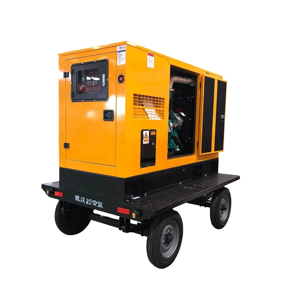 Mobile Generator Trailer Mounted High Output Emergency Power for Events 60Hz Easy Maneuver Customized 75kw 94kva