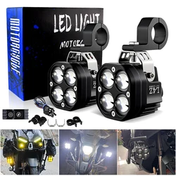 Led motorcycle headlight 4beads moto led lamps For BMW R1200GS F800 F700GS Front Brackets motorbike Fog Passing Light 12V