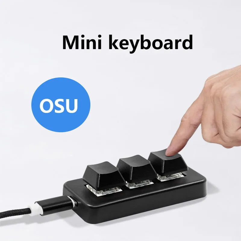 

Bluetooth Programming Macro Custom Keyboard 3 Key Mini Photoshop Gaming Mechanical Keypad for Windows PC Laptop iPad phone