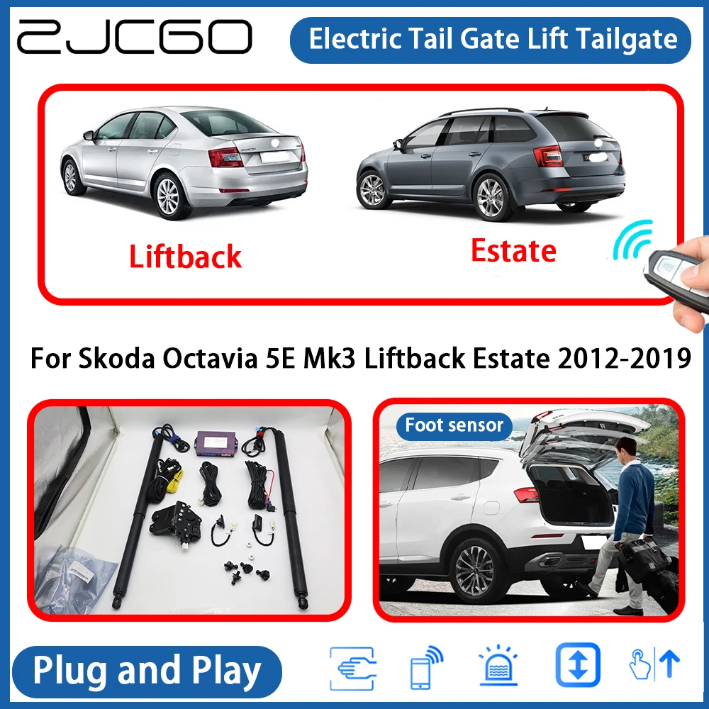 for Skoda Octavia 5E Mk3 Liftback Estate 2012-2019 Powered Tailgate Power Liftgate Electric Tail Gate Lift Assisting System