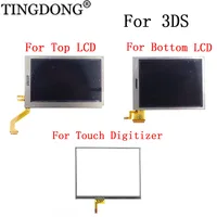 Reemplazo de pantalla LCD superior superior e inferior para abajo para LCD 3DS con pantalla táctil digitalizador pantalla de cristal Panel táctil