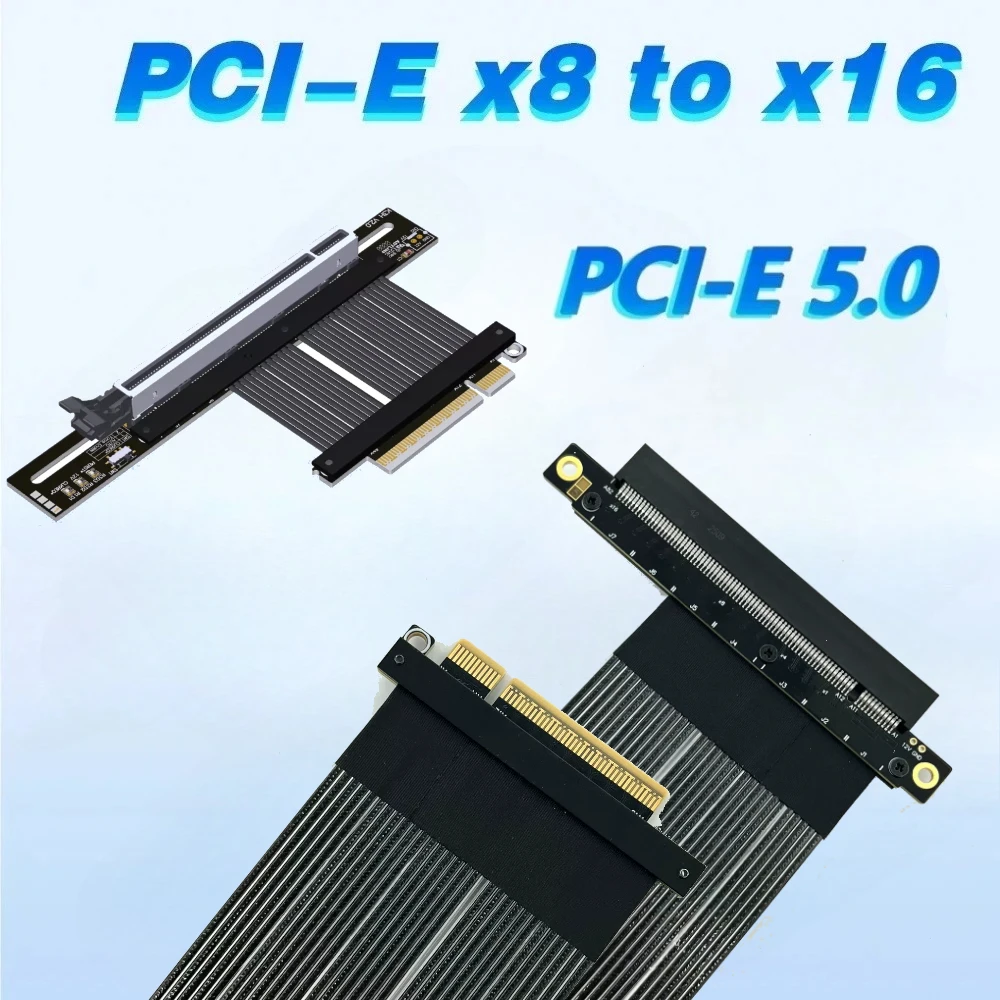 nuovo-cavo-adt-dwarfed-riser-pcie-50-x8-a-x16-per-scheda-grafica-cavo-da-5cm-80cm-con-connettore-a-90-180-270-gradi-cavo-per-mining-ad-alta-velocita-senza-perdite-gen5