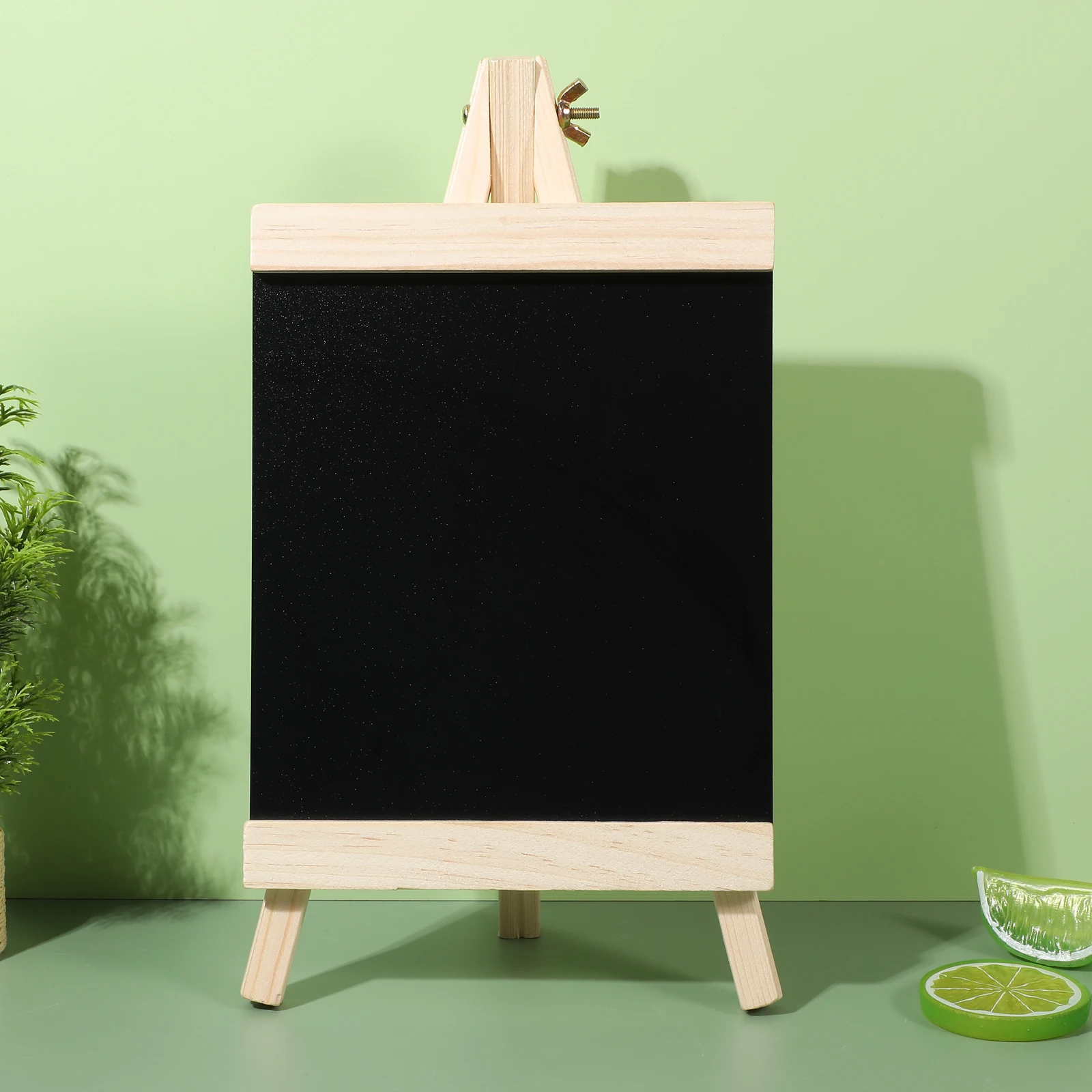 Chalkboard Easel for Wedding Menu Display Wooden Standing Blackboard Sign Cafe Chalk Board Tabletop Decor