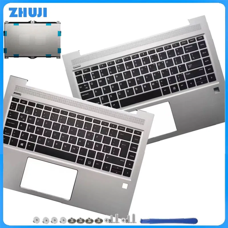 

For Probook 440 G6 G7 HSN-Q15C Q21S ZHAN 66 PRO 14 G2 Palmrest Keyboard With Touchpad Upper Top Case L65225-001