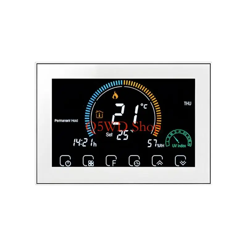 Q5WD Energy Saving Programmable Thermostat Electric Floor Heating Water/Gas Boiler Temperature Remote Controller Enduring