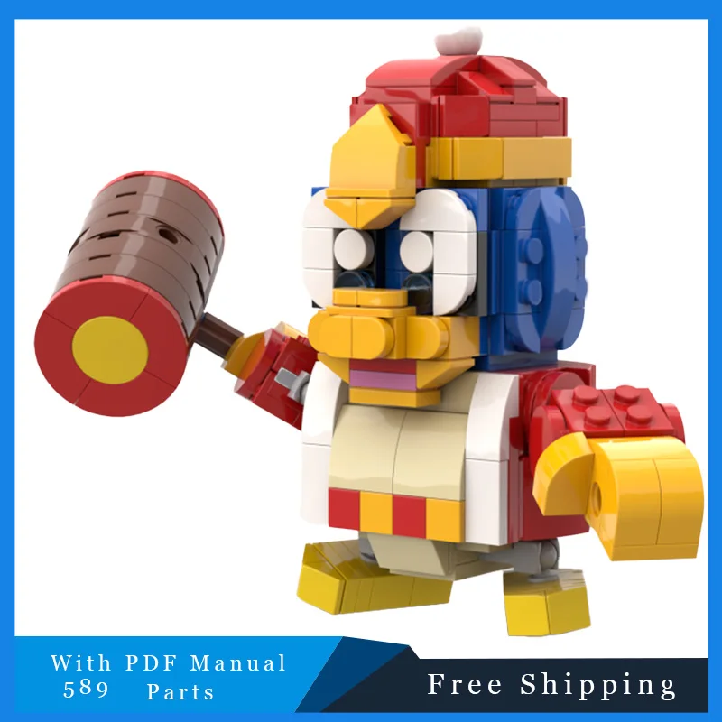 

589 шт. MOC известные игровые персонажи Brickheadz DIY подарочные строительные блоки, предназначенные для детей, креативные подарки на день рождения, Рождество