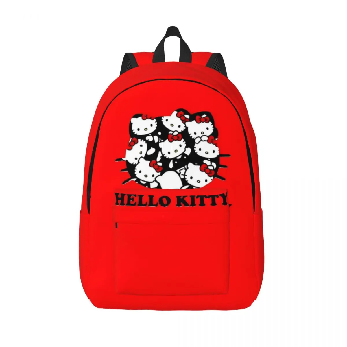 Mochila de dibujos animados de animales de Hello Kitty, mochilas universitarias, ropa de calle para niño y niña, mochilas escolares, mochila con estampado de alta calidad