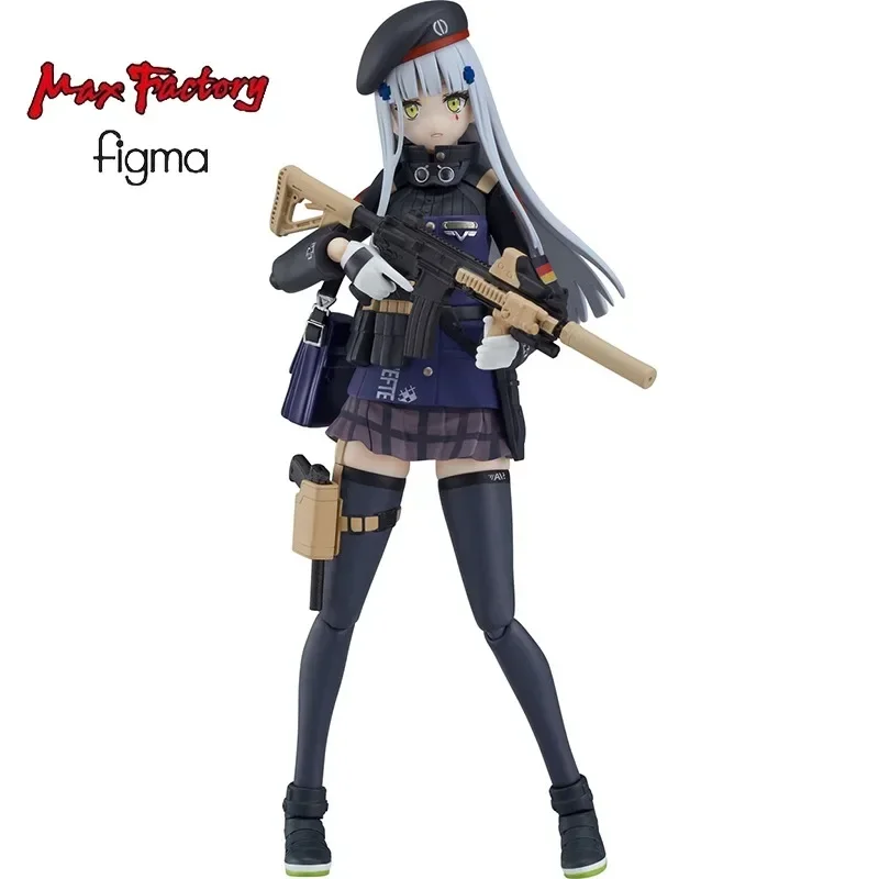 Stock Original GSC Max Factory Figma 573 Girls' Frontline HK416 13.5CM PVC Anime Action Figures Collectable Model Toy Doll Gift