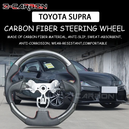 맞춤형 탄소 섬유 스티어링 휠, 도요타 MR2 Celica RAV4 COROLLA SUPRA 1998-2002 Volante Esportivo 가죽