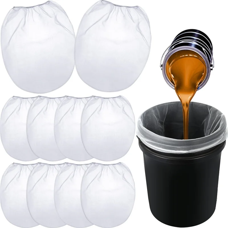 

MCGS-10-Pack Мешки-фильтры с мелкой сеткой — подходят для эластичного нейлонового фильтра на шнурке для жидкостей и использования в саду