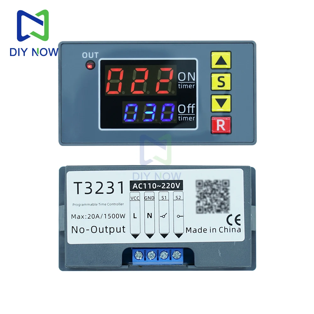 DC 24V Digital Delay Relay LED Display Time Relay Adjustable Timing Relay Timer Delay Control Switch DC12V AC110-200V Relay