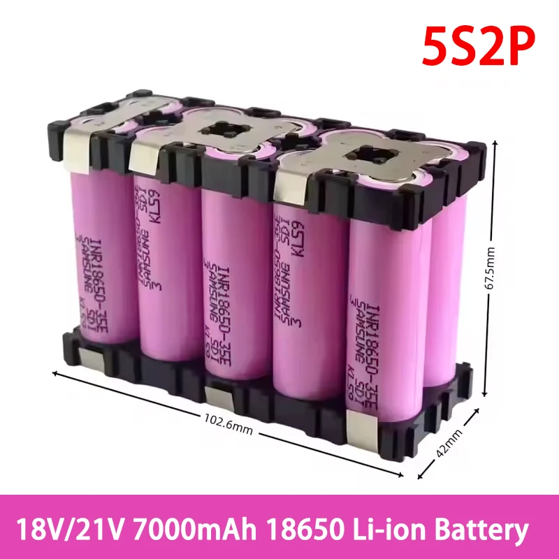 جديد 20A 18650 35E 3500mAh 7000mAh 2S 3S 4S 5S 6S /1P 2P 7.4V 12.6V 14.8V 18V 25.2V لبطاريات مفك البراغي لحام البطارية