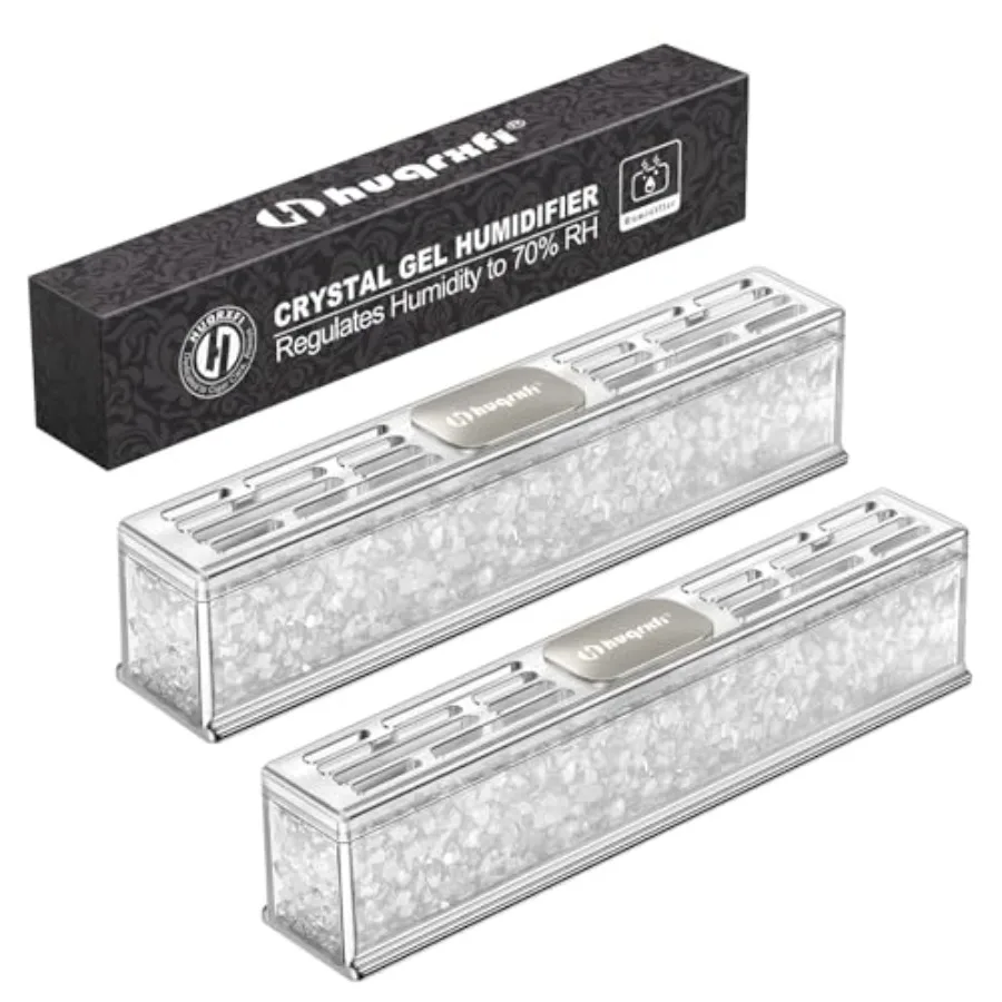 Pre-Filled Cigar Humidifier 2-pack Ready-to-Use Crystal Gel Humidifier, Cigar Humidor Accories, Maintains Ideal 65-70% Cigars H