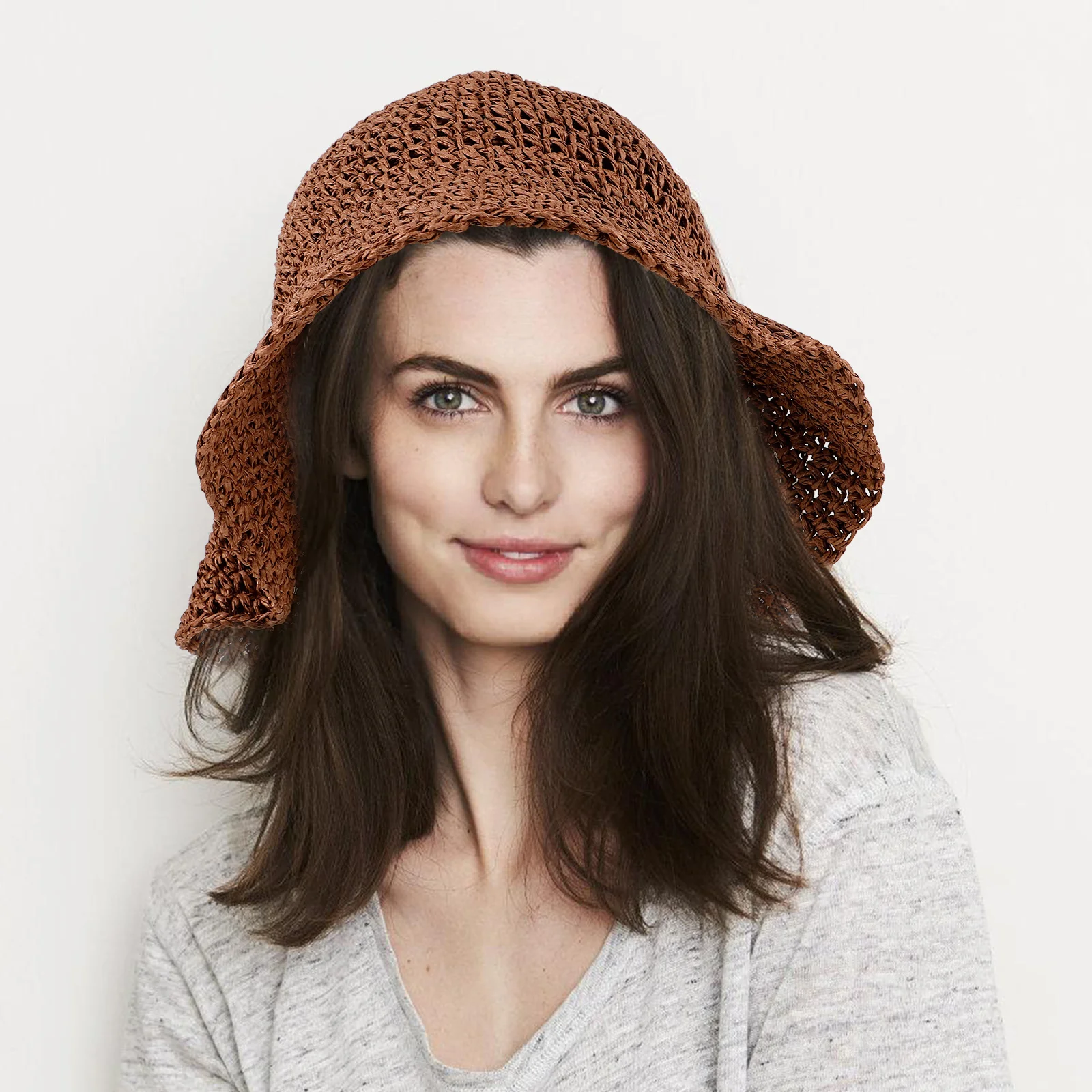 

Sun Visor Woman Bucket Hat Women Summer Beach Adult for Fisherman's Hats Protection