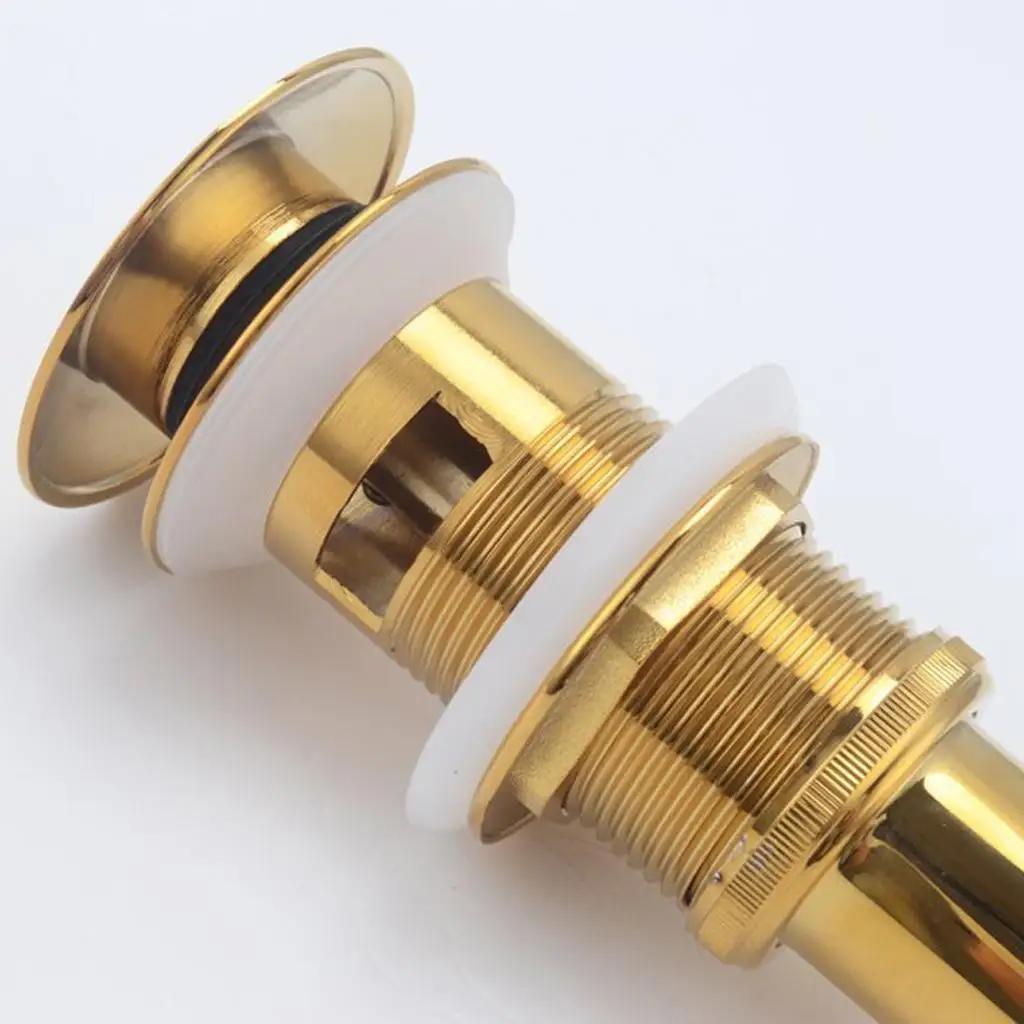 الحمام المطبخ حتى استنزاف سدادة الضغط على زر حوض بالوعة التوصيل