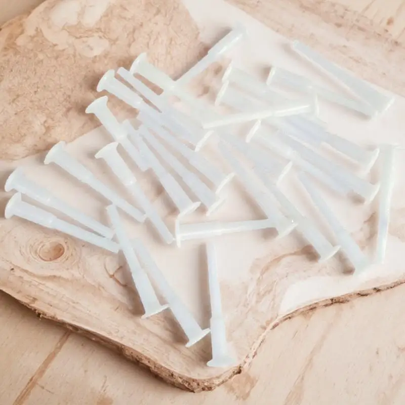 

50pcs Yoga Pin Stopper For Gym Fitness Exercise Plug Jump Ball Pilates Ball Air Air Stopper Inflation Tool White