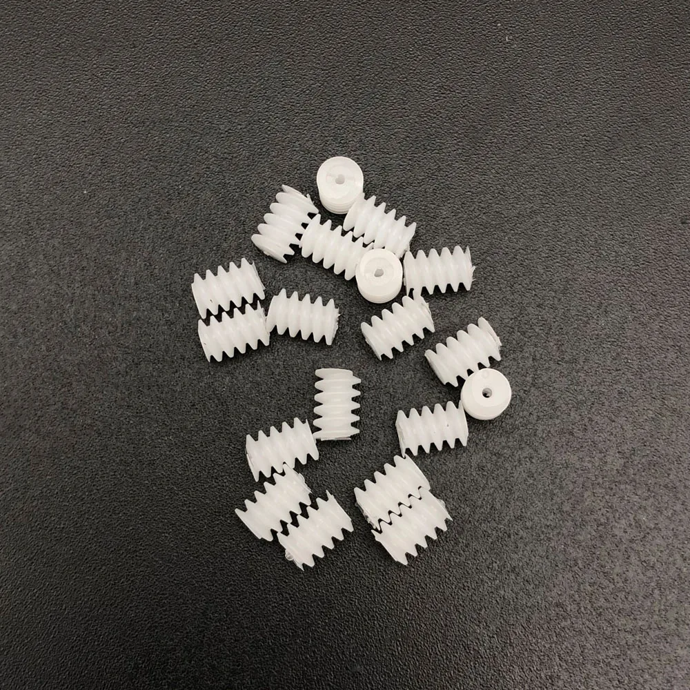 20Pcs/Lot 0.3M Plastic Spindle Worm Reduction Gear Dia.3.5MM X L/Height 5MM Bore Aperture Hole 0.75MM 0.8MM 0.8A 0.3MW3.5550.8A