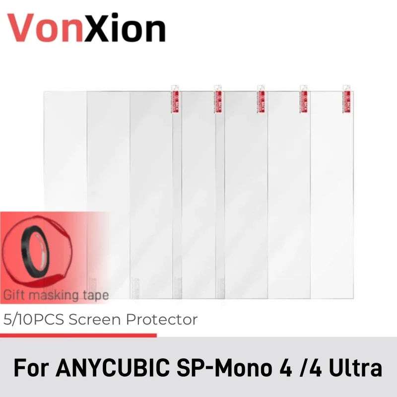 

VonXion 5pcs Screen Protector for ANYCUBIC Photon mono 4 Photon mono 4 Ultra LCD Resin 3D Printer Anti Scratch Protective Film