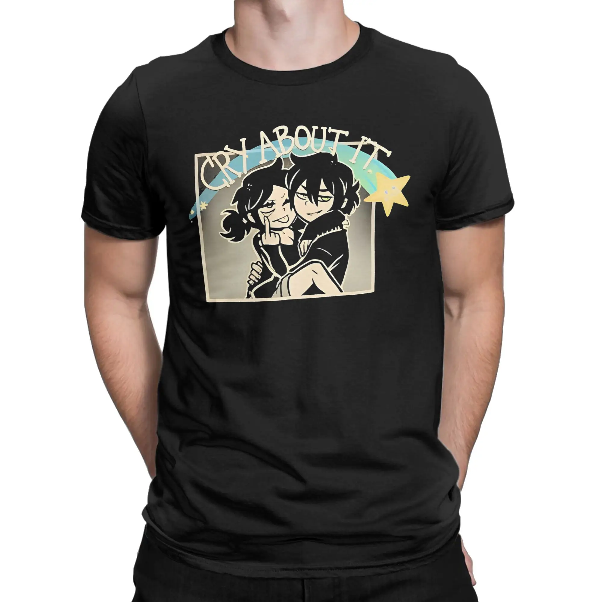 Funny Game Anime The Coffin of Andy and Leyley T-Shirt Summer  T-Shirts Cotton Hipster Tee Shirt For Mens Short Sleeve Tees