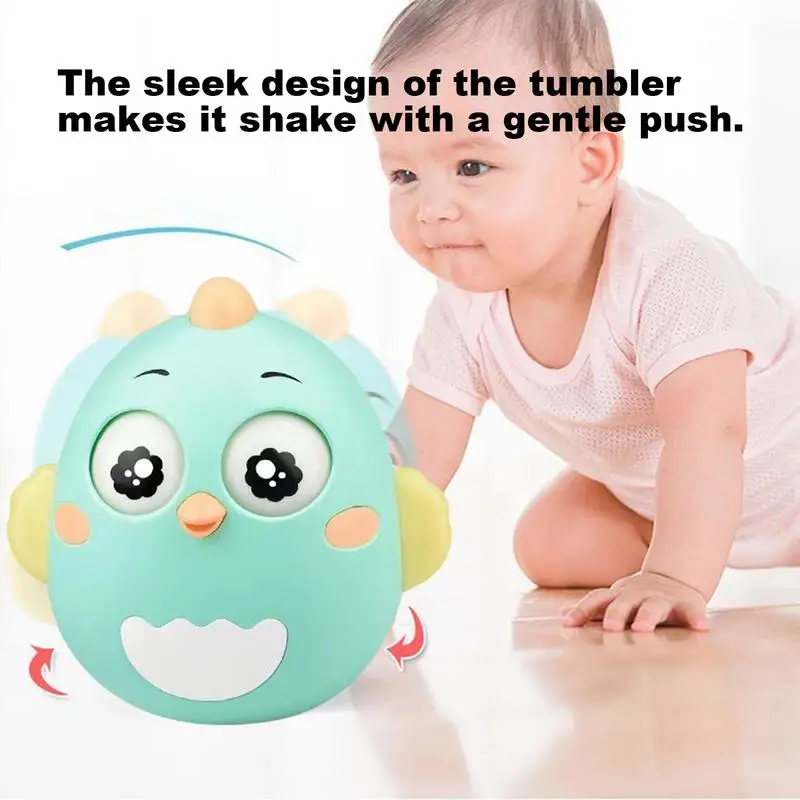 

Rattle Teether Toy Cartoon Toddler Teether Rattle Toy Built-in Bell 360 Degree Rotatable Early Learning Rattle Toy For 0-1 Year